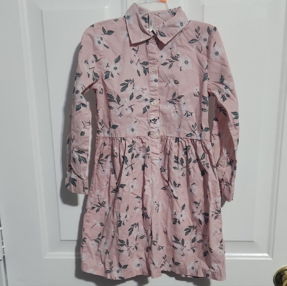 Carter's Pink Floral Button-Up Dress